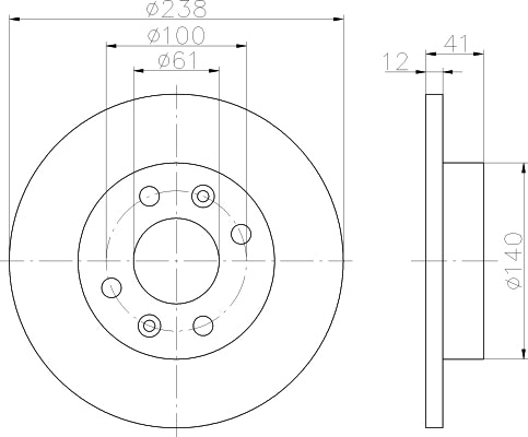 NF PARTS Тормозной диск NF1699122